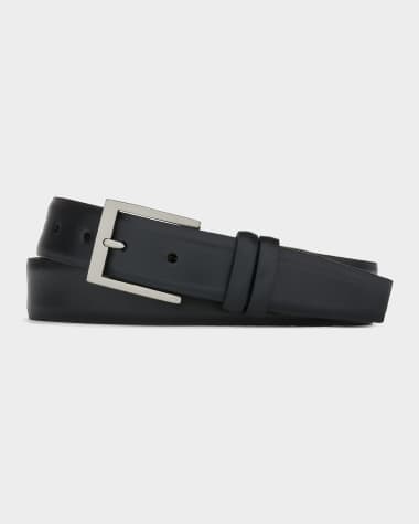 long black formal dress with sleeves Men's Black and Charcoal Reversible Stretch Belt