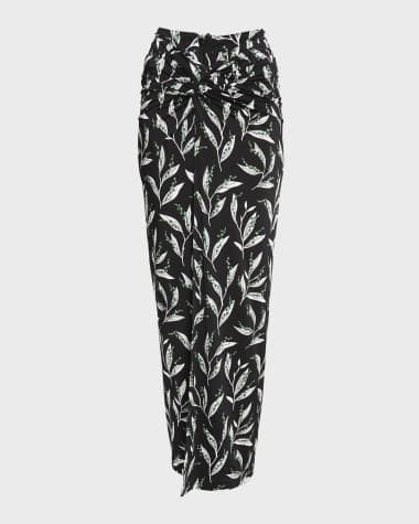 Rabanne Draped Midi Skirt