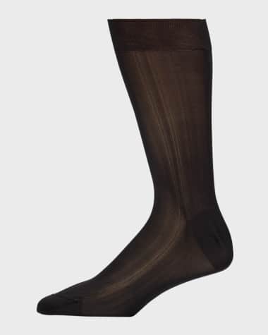 Brioni Men's Calza Corta Silk Crew Socks