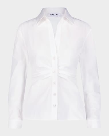 CALLAS Milano Savile Pleated Button-Down Shirt