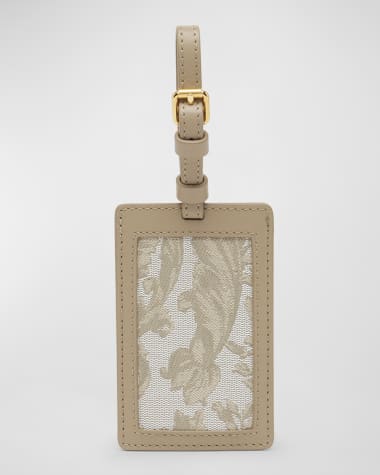 Versace Jacquard Embroidered Luggage Tag