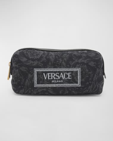 Versace Jacquard Embroidered Cosmetic Bag