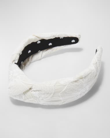 Lele Sadoughi Lace Knotted Headband
