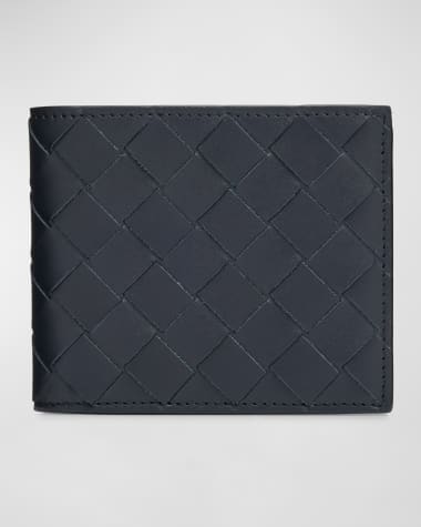 Bottega Veneta Men's Intrecciato 15 Bicolor Leather Bifold Wallet