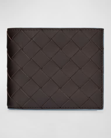 Bottega Veneta Men's Intrecciato 15 Color Edge Leather Bifold Wallet