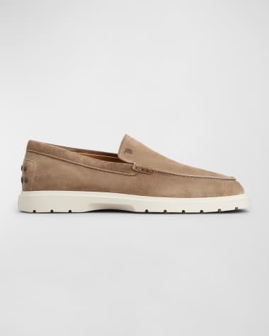 Tod's Men's Suede Moccasin Slipper Loafers