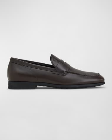Tod's Men's Smooth Leather Penny Loafers