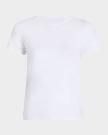 Another Tomorrow Fitted Cotton Tee