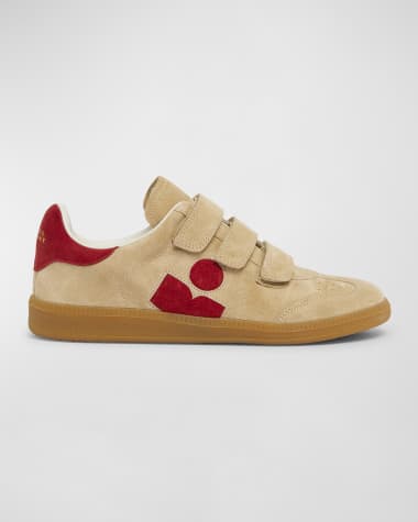 Isabel Marant Beth Mixed Leather Triple-Grip Sneakers