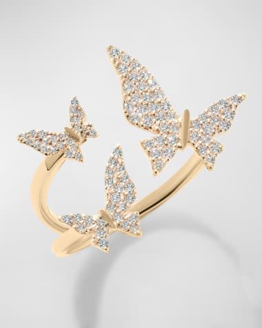 LANA Flawless Diamond Butterfly Ring
