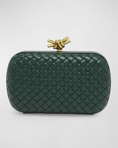 Bottega veneta green clutch best sale