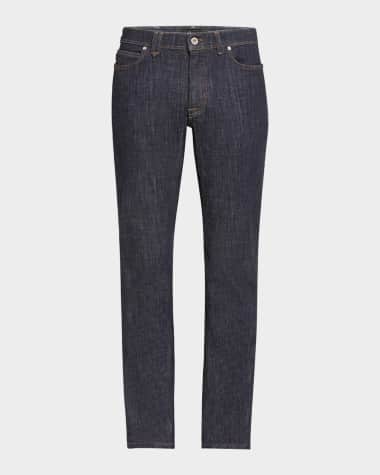 Brioni Men's Straight-Fit Dark Wash Jeans