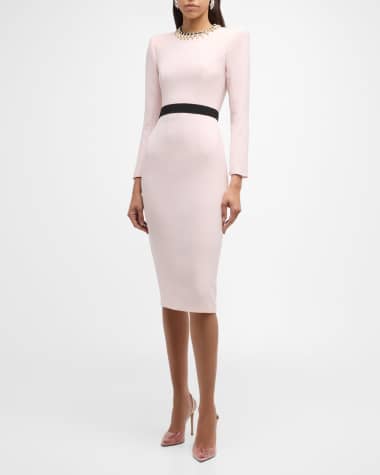 Jenny Packham Thetis Embellished Sheath Dress