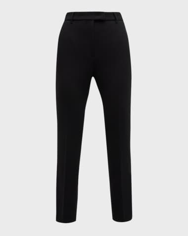 Max Mara Studio Jerta Cropped High-Rise Tapered Pants