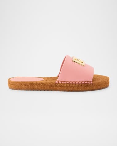 Dolce&Gabbana DG Medallion Napa Espadrille Sandals