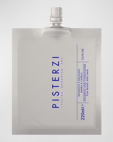 PISTERZI Shampoo And Conditioner For Beard And Hair Refill Pouch, 7.4 oz.