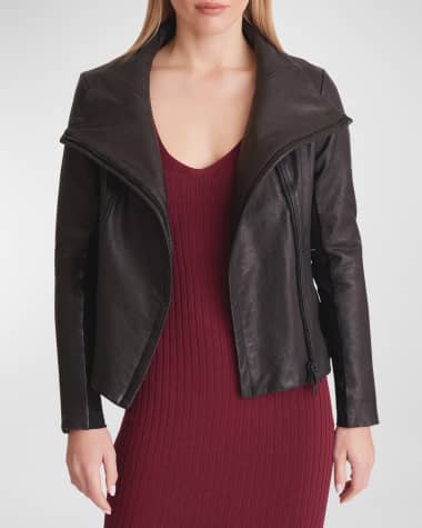 Blanc Noir Leather Moto Jacket
