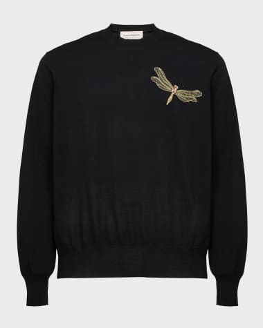 Alexander McQueen Black Sweaters Men s Clothing Shoes