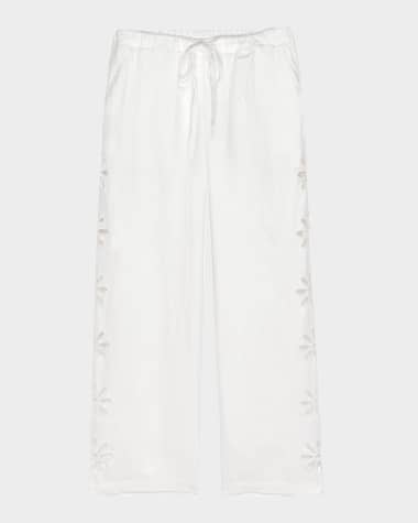 Rails Emmie Floral Cutout Linen Pants