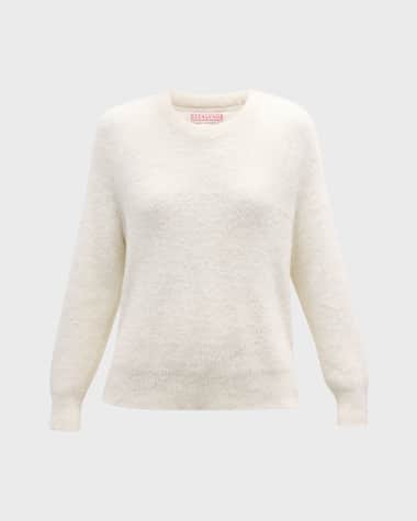 PJ Salvage Crewneck Feather Knit Sweater