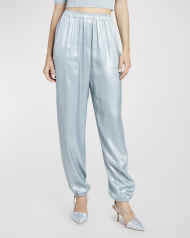 Willow & Root Satin Jogger - Women's Pants in Brick Pale