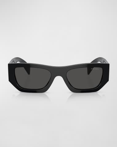Prada Men's Acetate Rectangle Sunglasses