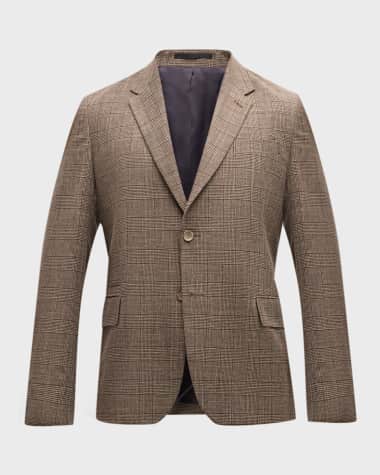 Paul Smith Men's Glen Check Two-Button Sport Coat