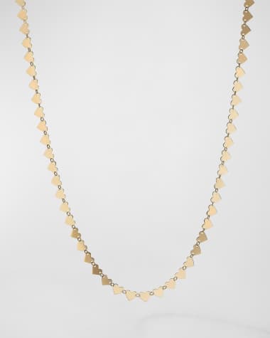 LANA 14K Gold Laser Heart Chain Necklace