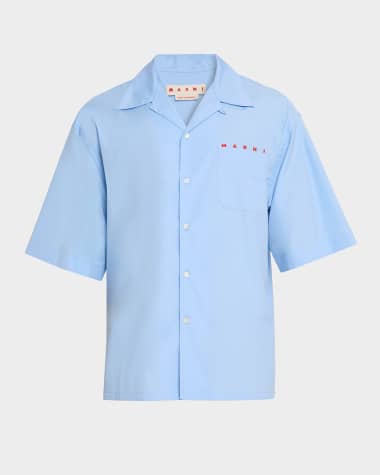 Marni Men's Poplin Camp Shirt