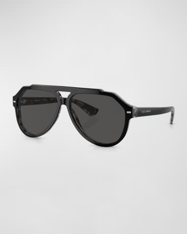 Dolce&Gabbana Men's Acetate Aviator Sunglasses