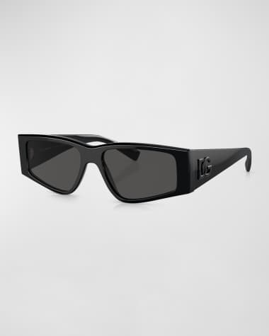 Dolce&Gabbana Men's Acetate Rectangle Sunglasses