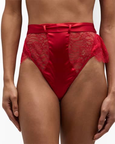 Hot Sexy Seductive Strappy Stretch Lace Panty High Waist Lingerie