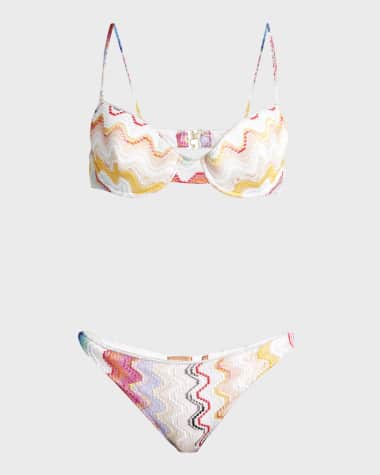 Missoni Zig-Zag Knit Two-Piece Bikini Set