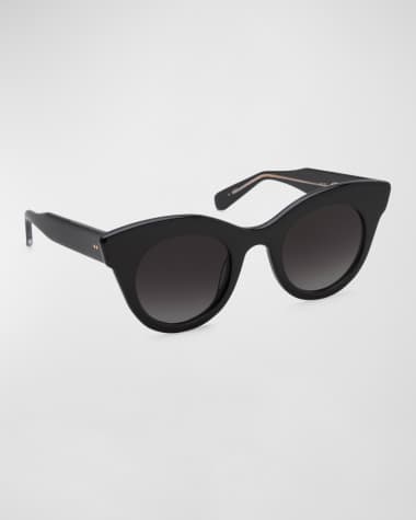 KREWE Olivia Rounded Acetate Cat-Eye Sunglasses