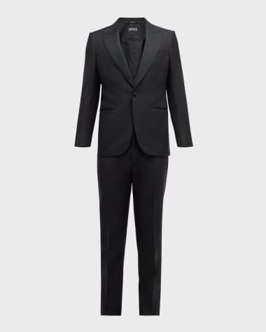 ZEGNA Men's Wool-Mohair Solid Tuxedo