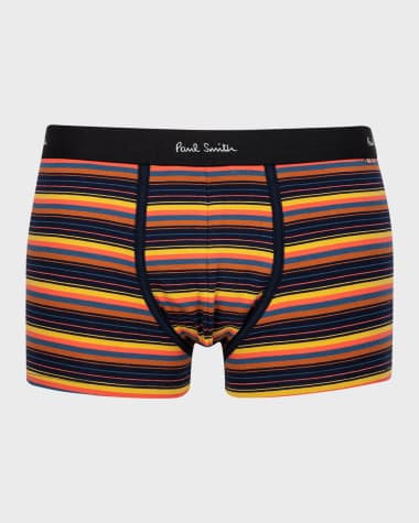 Paul Smith Men's Bright Stripe Cotton-Stretch Trunks