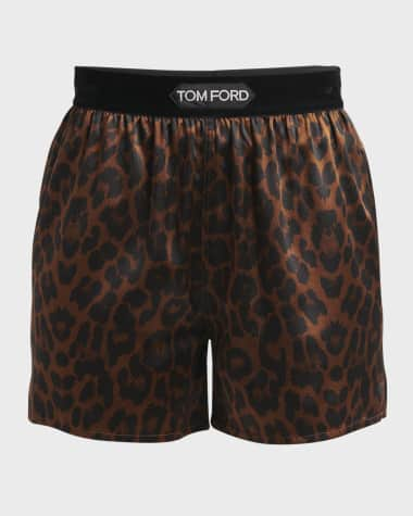 TOM FORD Leopard-Print Silk Pajama Pants - Bergdorf Goodman