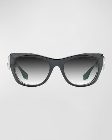 Dita Icelus Acetate & Titanium Cat-Eye Sunglasses