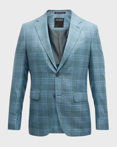 ZEGNA Men's Tonal Plaid Sport Coat