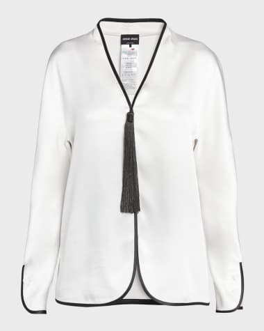 Tops Giorgio Armani Women's Clothing at Neiman Marcus