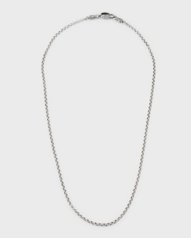 Konstantino Men's Sterling Silver Rolo Chain Necklace