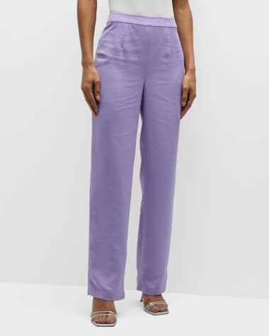 Purple Designer Pants for Women