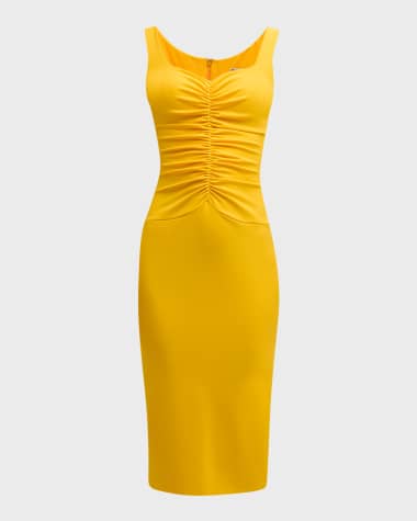 Chiara Boni La Petite Robe Sonohra Sleeveless Ruched Sheath Dress