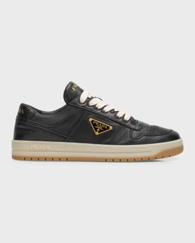 Prada Leather Low-Top Sneakers