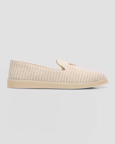 Prada Saint Tropez Cotton Slip-On Sneakers