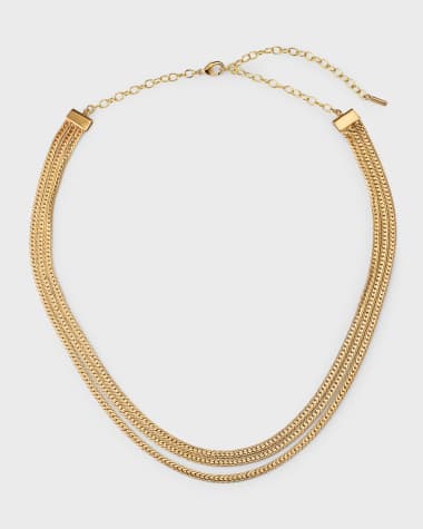 SOKO Safu Layered Herringbone Necklace
