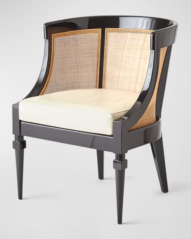 Global Views High-Back Cane Chair