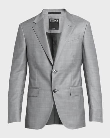 ZEGNA Men's Plaid Wool Suit