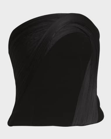 Gaurav Gupta Asymmetric Sculpted Strapless Bustier Top