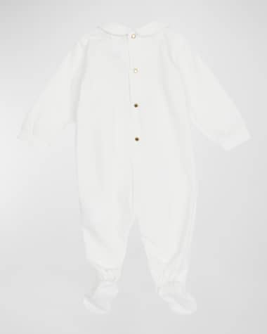 Versace Kid's Jersey Medusa-Print Footie, Size 0M-9M